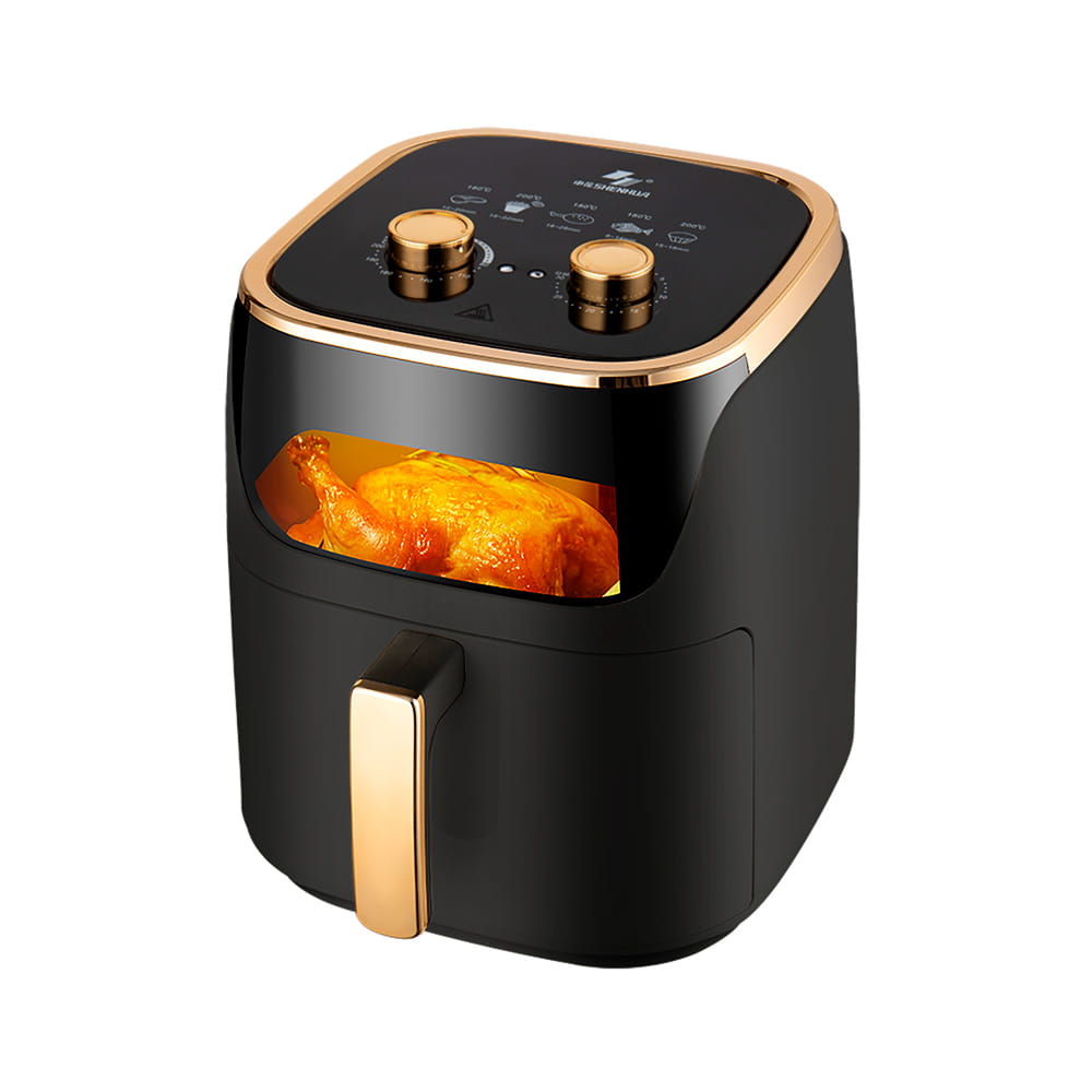 Natatanggal na mekanikal na visual na air fryer
