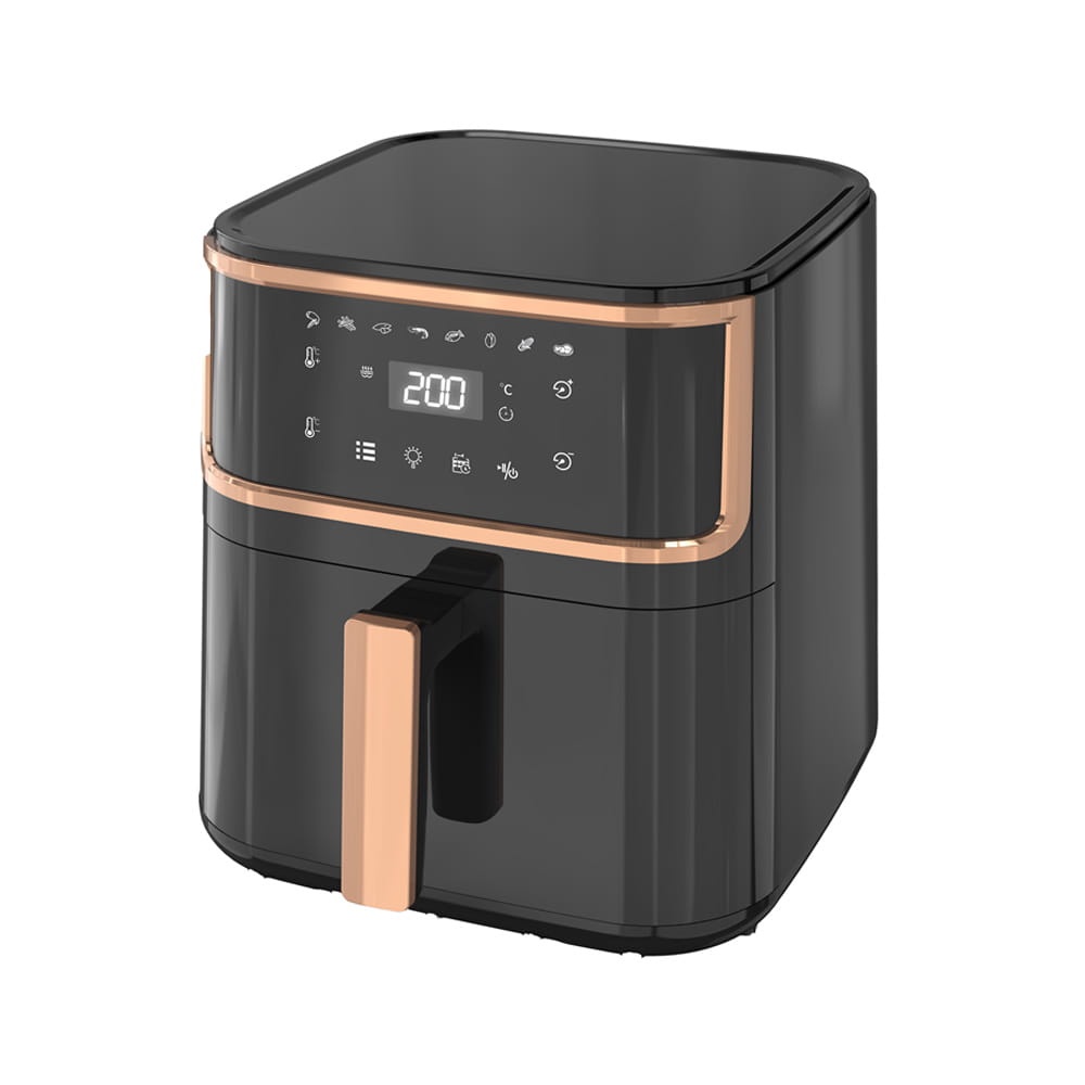 LCD Invisible Air Fryer na may pag -lock ng pag -lock