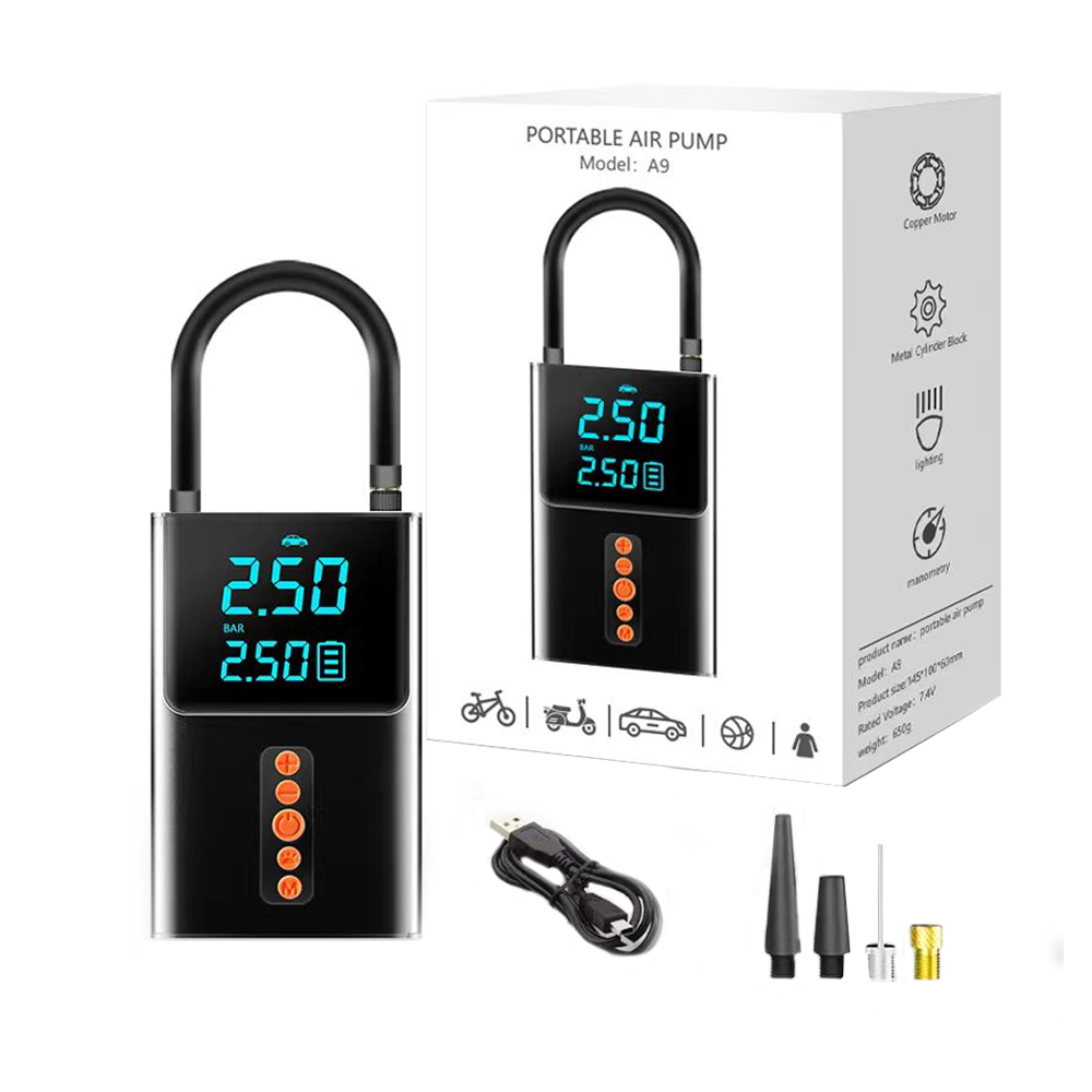 Aluminyo Alloy Type-C Line Air Pump