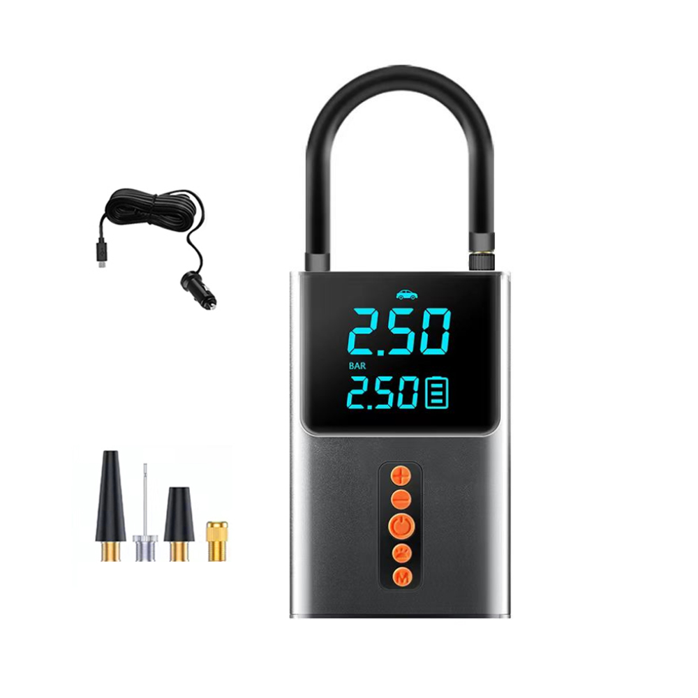 Wired plug-in digital display air pump
